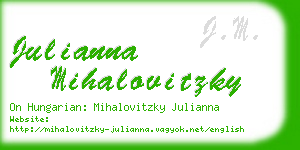 julianna mihalovitzky business card